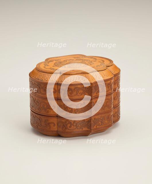 Three-tier box, 19th century. Creator: Unknown.