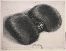 A large muff with a band of brocade, 1647. Artist: Wenceslaus Hollar