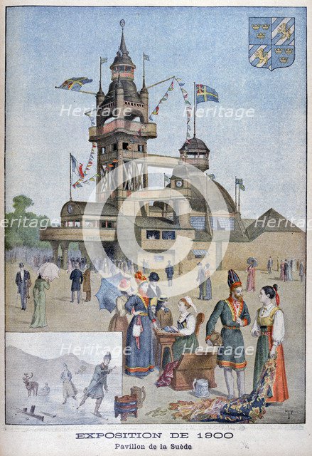 The Swedish pavilion at the Universal Exhibition of 1900, Paris, 1900. Artist: Unknown