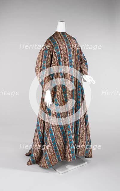 Dressing gown, American, 1865-70. Creator: Unknown.
