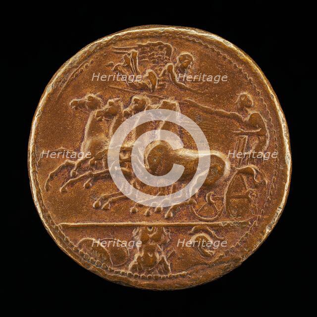 Chariot on a Pedestal [reverse]. Creator: Giovanni da Cavino.