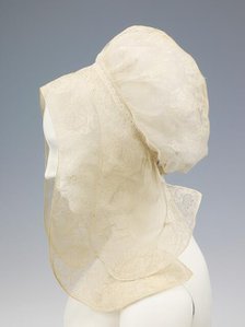 Cap, French, 1760-90. Creator: Unknown.