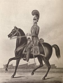 'Officers of the Madras Army (Light Cavalry)', 1841 (1909). Artist: William Hunsley.