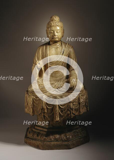 Probably Shakyamuni (Shijiamouni), the Historical Buddha (image 2 of 2), between c700 and c800 A.D.. Creator: Unknown.