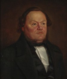 Portrait of the City Bailiff of Oulu, Jacob Forss, 1849. Creator: Oskar Nylander.