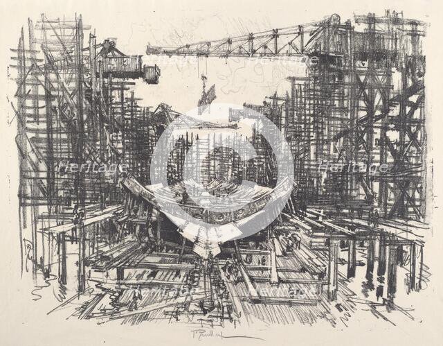 The Keel, 1917. Creator: Joseph Pennell.