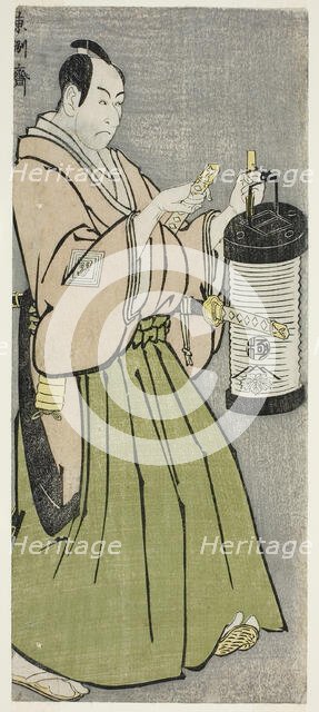 The Actor Ichikawa Omezo I as Tomita Hyotaro (Shodai Ichikawa Omezo no Tomita Hyotaro), 1794. Creator: Tôshûsai Sharaku.