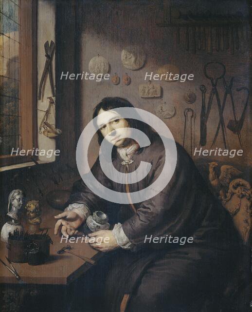 Portrait of a Goldsmith, c.1680. Creator: Anon.