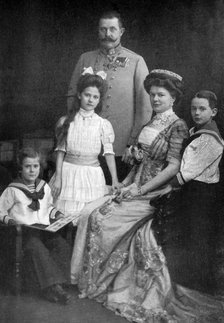 Archduke Franz Ferdinand of Austria and his family, c1910 (c1920). Artist: Unknown