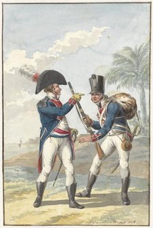 Batavian Colonial Infantry of the Cape of Good Hope, 1806. Creator: Jan Antony Langendijk.