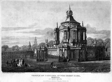Temple of Concord, Green Park, Westminster, London, 1814.Artist: Sands
