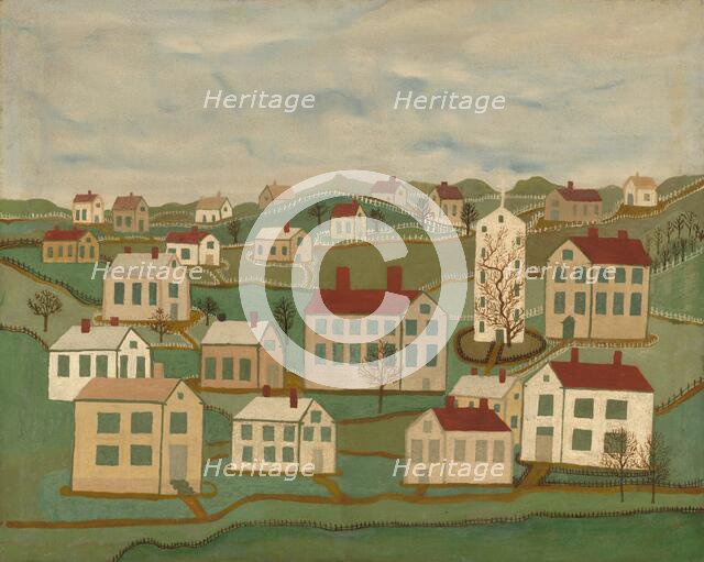 Twenty-two Houses and a Church, mid 19th century. Creator: Unknown.