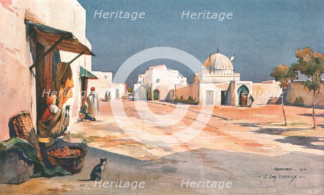 ''Casablanca. Place de la mosquee; Afrique du nord', 1912. Creator: Unknown.