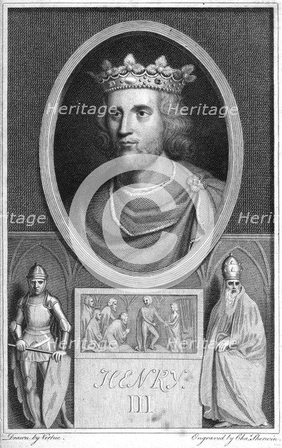 Henry III of England, (18th century).Artist: Charles Sherwin