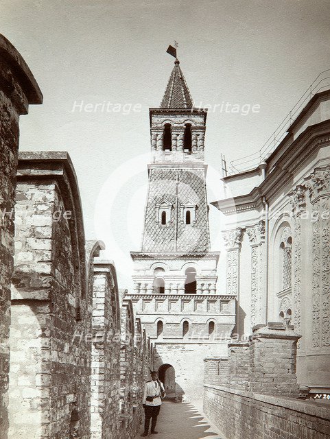 The Armoury (Oruzheynaya) Tower in the Kremlin, Moscow, Russia, before 1889. Artist: Ivan Fyodorovich Borschchevsky