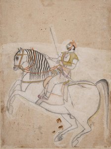 A Prince Riding a Horse, c1775. Creator: Unknown.