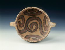 Red pottery jar with painted designs, Neolithic, Ma Chang phase, China, c2500 BC-1700 BC. Artist: Unknown