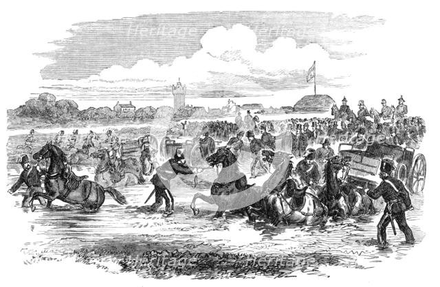 The Volunteer Review at Portsmouth: accident, 1869. Creator: Unknown.
