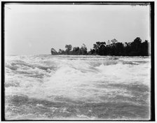 Rapids above the American Falls, Niagara Falls, N.Y., between 1880 and 1899. Creator: Unknown.