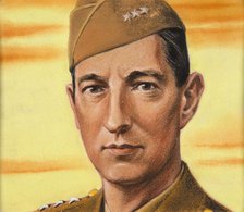 General Mark Clark Artist Tim,  c1943. Creators: William Timym, Central Office of Information.