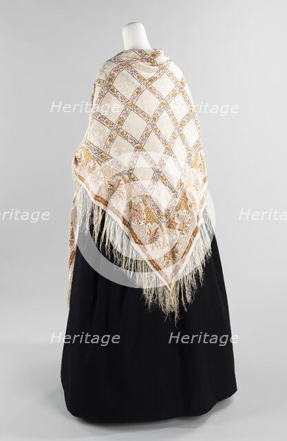Shawl, French, 1840-49. Creator: Unknown.