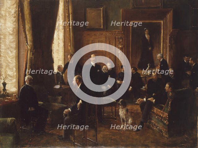 Le salon de la comtesse Potocka, 1887. Creator: Béraud, Jean (1849-1936).