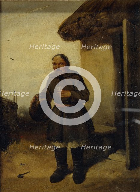 At the Tavern, 1836-1837. Artist: Shternberg, Vasili Ivanovich (1818-1845)