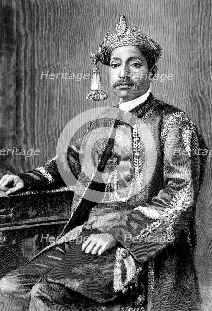 The Rajah of Bhinga, Oude, 1890. Creator: R. Taylor.
