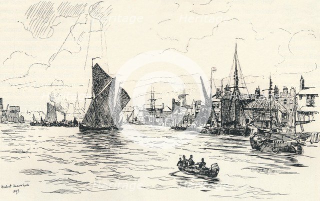 'From Limehouse Pier', 1873, (1894). Artist: Herbert Menzies Marshall.