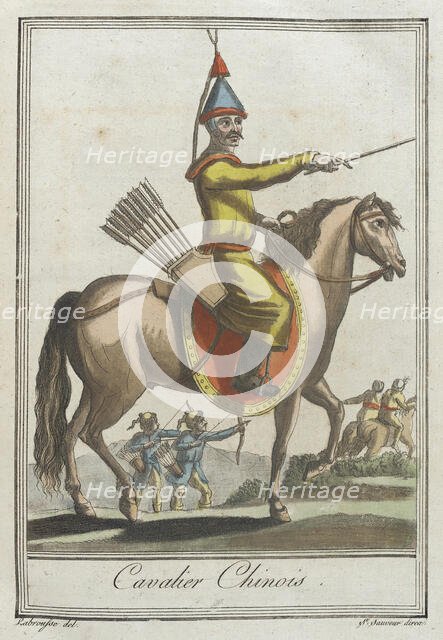Costumes de Différents Pays, 'Cavalier Chinois', c1797. Creators: Jacques Grasset de Saint-Sauveur, LF Labrousse.
