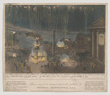 A Perfect Description of the Firework in Covent Garden that was perform'd at the Charge of..., 1809. Creator: Bernard Lens.