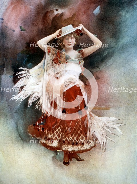 Evie Greene in Kitty Grey, c1902.Artist: Ellis & Walery