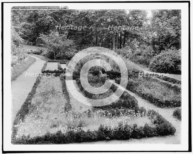 Gardens, Chestnut Hill, Brookline [sic], Mass., between 1910 and 1920. Creator: Unknown.