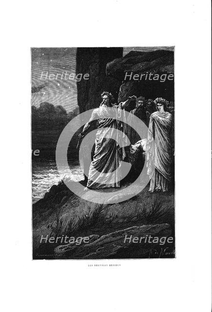 Les derniers druides (The Last Druids), 1883. Creator: Neuville, Alphonse Marie, de (1835-1885).