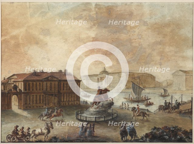 The equestrian statue of Peter the Great on Senate Square.