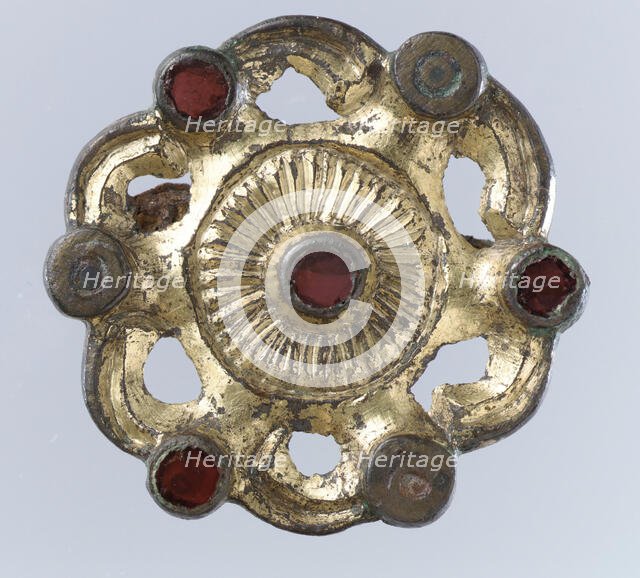 Whorl-Shaped Brooch, Frankish, 550-650. Creator: Unknown.