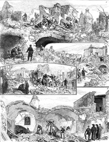 The Earthquake at Casamicciola, Island of Ischia, 1881.  Creator: Unknown.