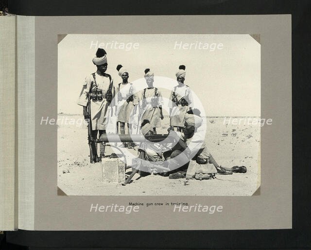 Machine gun crew in training, 1964. Creator: Colonial Office.