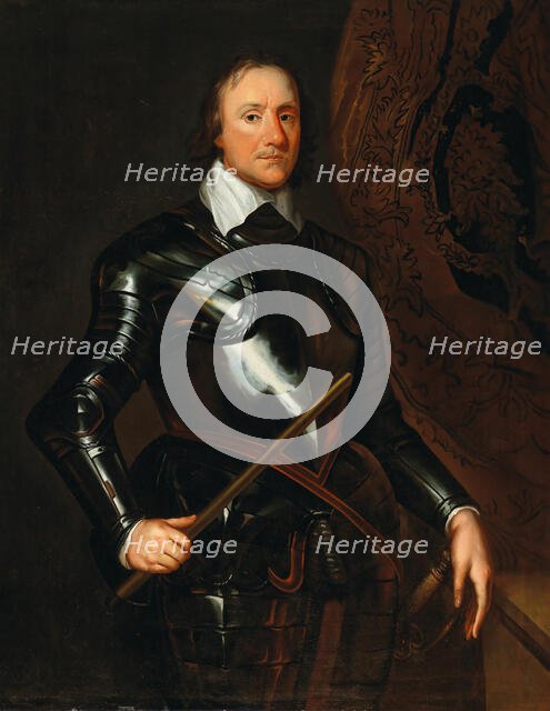 Portrait of Oliver Cromwell (1599-1698) . Creator: Walker, Robert (1599-1658).