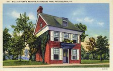 William Penn's Mansion, Fairmount Park, Philadelphia, Pennsylvania, USA, 1933. Artist: Unknown