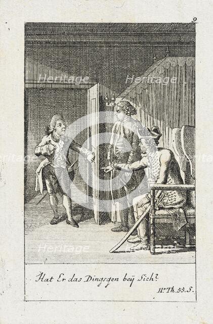 Plate 9 for J.G. Muller's 'Siegfried von Lindenberg', 1783. Creator: Daniel Nikolaus Chodowiecki.