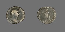 Denarius (Coin) Portraying Emperor Trajan, 103-111. Creator: Unknown.