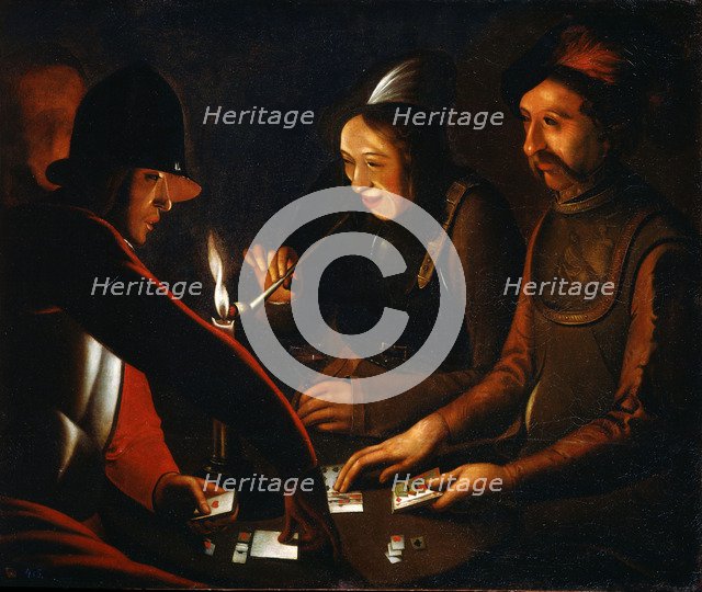 'Soldiers Playing Cards', 17th century. Artist: Georges de la Tour