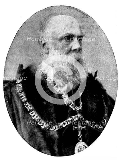 The Royal Agricultural Society at Darlington: Mr. Henry Fell Pease, M.P., Mayor of Darlington, 1895. Creator: W. M. Leish.