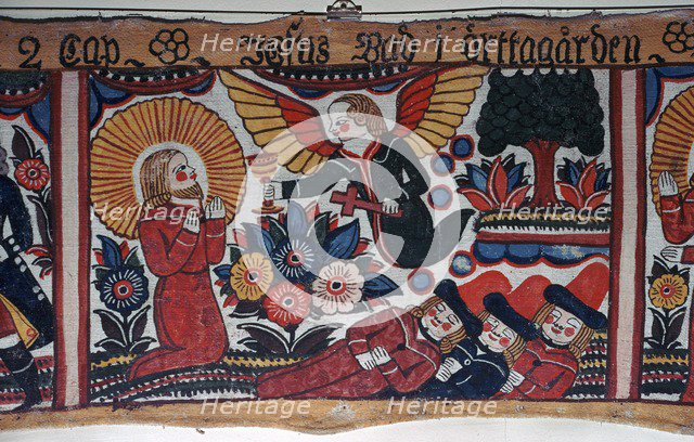 Depiction of the Agony in the Garden from Sweden, 19th century. Artist: Andres Palsson