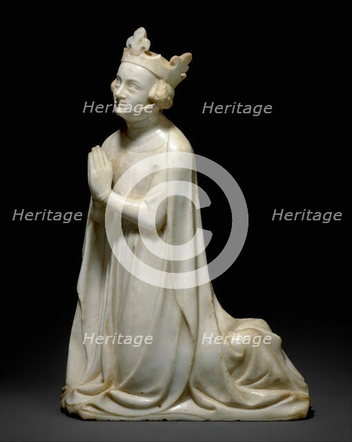 Queen, from a group of Donor Figures including a King, Queen, and Prince, French, ca. 1350. Creator: Unknown.