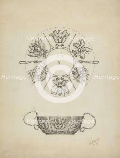 Silver Bowl, 1938. Creator: Lawrence Flynn.