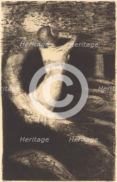 Passage d'une Ame (Passage of a Spirit), 1891. Creator: Odilon Redon.