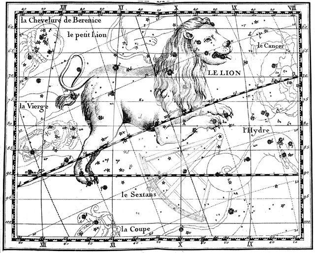 Constellation of Leo, 1775. Artist: Jean Fortin