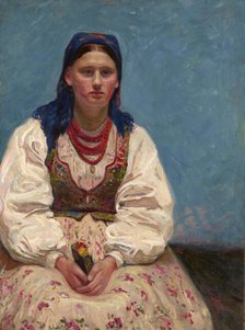 Portrait of Jadwiga Mikolajczykówna, between 1898-1902. Creator: Stanislaus Kamocki.